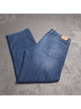 Lucky Brand Mens 361 Vintage Straight Jeans 38 Relaxed Medium Wash Stretch